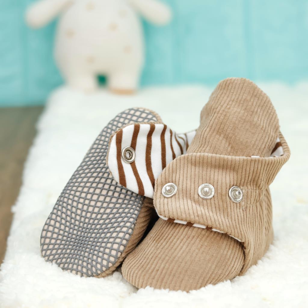 Renk_Bej | Ella Bonna Fitilli Kadife Bebek Pandufu – Bej