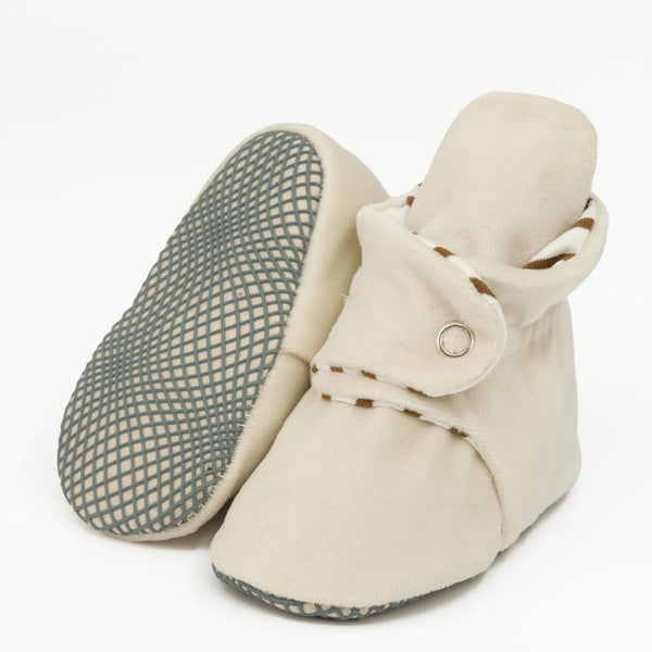 Kadife Bebek Pandufu, Kaydırmaz Taban Ev Botu, Kreş Ayakkabısı, Organik Pamuk Patik