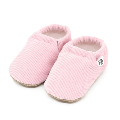Renk_Pembe | Ella Bonna Fitilli Kadife Bebek Patiği – Pembe