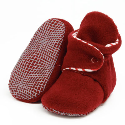 Renk_Bordo | Ella Bonna Polar İlk Adım Bebek Pandufu – Bordo